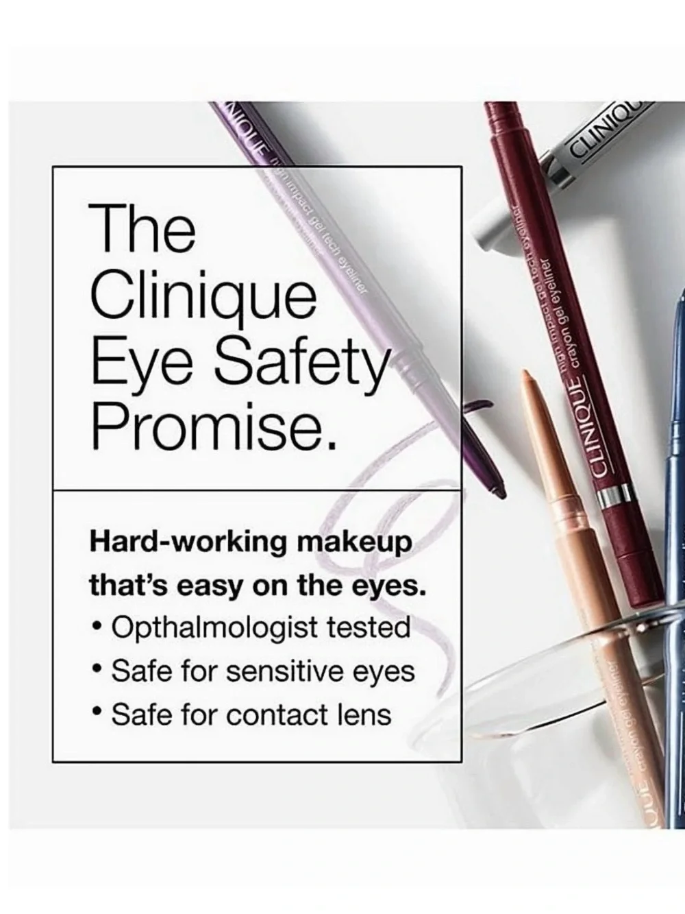 Clinique Ultimate Eye Line-Up Eyeliner Trio — Black, Brown, Navy